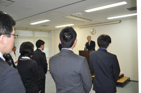 会長訓示の様子です